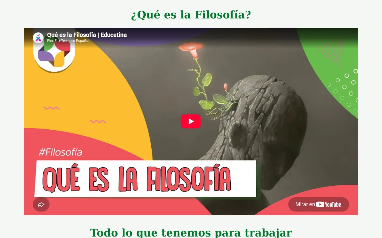 Captura de La Filosofía Vive